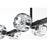 Elegant Lighting Eren 8 Light 31" Pendant, Black/Clear