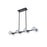 Elegant Lighting Eren 8 Light 31" Pendant, Black/Clear