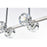 Elegant Lighting Eren 8 Light 31" Pendant, Chrome/Clear