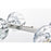 Elegant Lighting Eren 8 Light 31" Pendant, Chrome/Clear