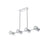 Elegant Lighting Eren 8 Light 31" Pendant, Chrome/Clear