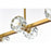 Elegant Lighting Eren 8 Light 31" Pendant, Satin Gold/Clear