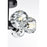Elegant Lighting Eren 6 Light 14" Flush Mount, Black/Clear