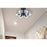 Elegant Lighting Eren 6 Light 14" Flush Mount, Black/Clear