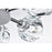 Elegant Lighting Eren 6 Light 14" Flush Mount, Chrome/Clear