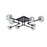 Elegant Lighting Eren 8 Light 31" Flush Mount, Black/Clear