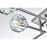 Elegant Lighting Eren 8 Light 31" Flush Mount, Chrome/Clear