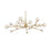 Elegant Lighting Graham 18 Light 48" Pendant, Gold/Clear