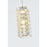 Elegant Lighting Aston 6.5" LED Pendant, Chrome