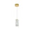 Elegant Lighting Aston 6.5" LED Pendant, Satin Gold