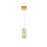 Elegant Lighting Aston 6.5" LED Pendant, Satin Gold