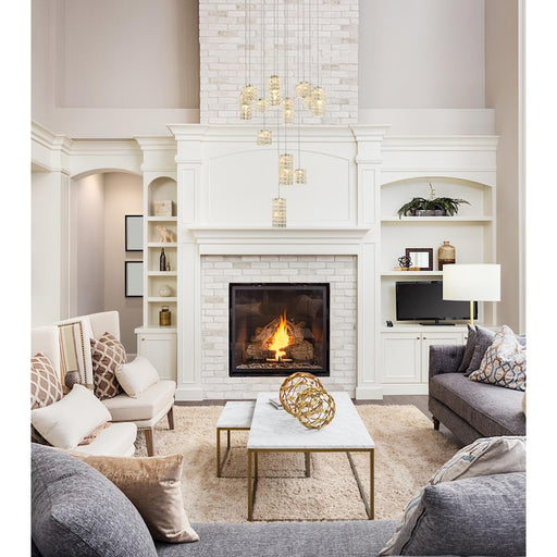 Elegant Lighting Aston 28" LED Pendant, Chrome