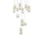 Elegant Lighting Aston 28" LED Pendant, Chrome