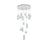 Elegant Lighting Aston 32" LED Pendant, Chrome