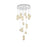 Elegant Lighting Aston 32" LED Pendant, Chrome