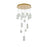 Elegant Lighting Aston 32" LED Pendant, Satin Gold