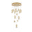 Elegant Lighting Aston 32" LED Pendant, Satin Gold