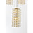 Elegant Lighting Aston 32" LED Pendant, Satin Gold