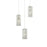 Elegant Lighting Aston 16" LED Pendant, Chrome