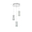 Elegant Lighting Aston 16" LED Pendant, Chrome
