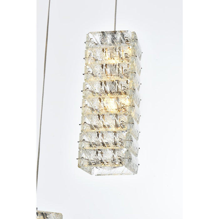 Elegant Lighting Aston 16" LED Pendant, Chrome