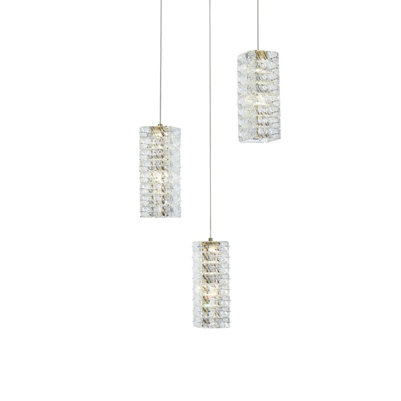 Elegant Lighting Aston 16" LED Pendant, Satin Gold