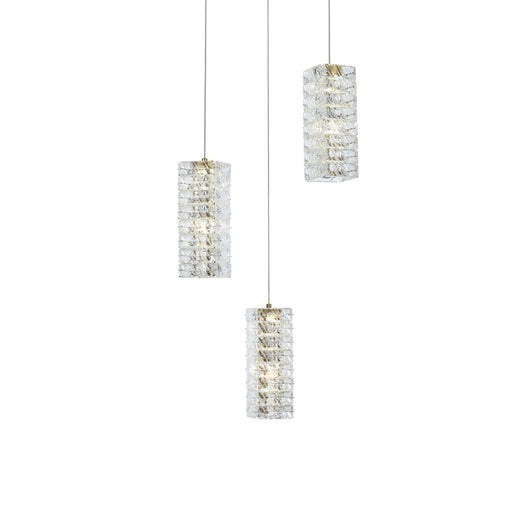 Elegant Lighting Aston 16" LED Pendant, Satin Gold