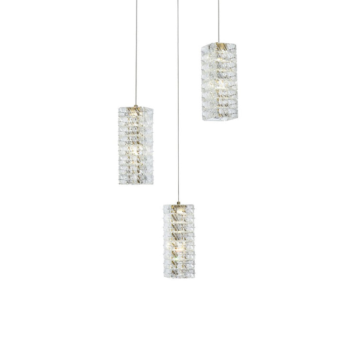 Elegant Lighting Aston 16" LED Pendant, Satin Gold