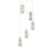 Elegant Lighting Aston 20" LED Pendant, Chrome