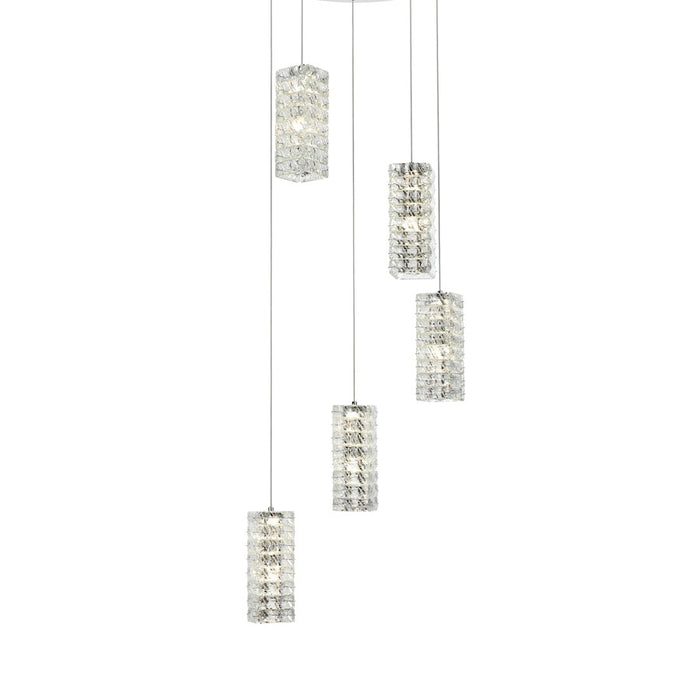 Elegant Lighting Aston 20" LED Pendant, Chrome