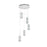 Elegant Lighting Aston 20" LED Pendant, Chrome