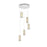 Elegant Lighting Aston 20" LED Pendant, Chrome