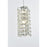 Elegant Lighting Aston 20" LED Pendant, Chrome