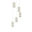 Elegant Lighting Aston 20" LED Pendant, Satin Gold