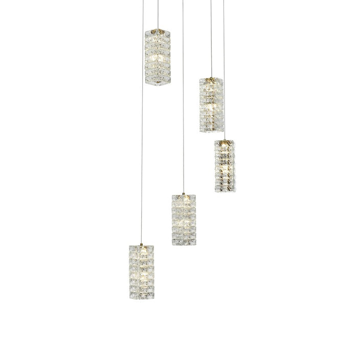 Elegant Lighting Aston 20" LED Pendant, Satin Gold