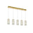 Elegant Lighting Aston 40" LED Pendant, Satin Gold