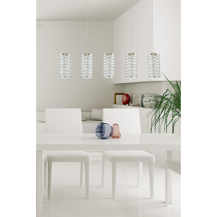 Elegant Lighting Aston 40" LED Pendant, Satin Gold