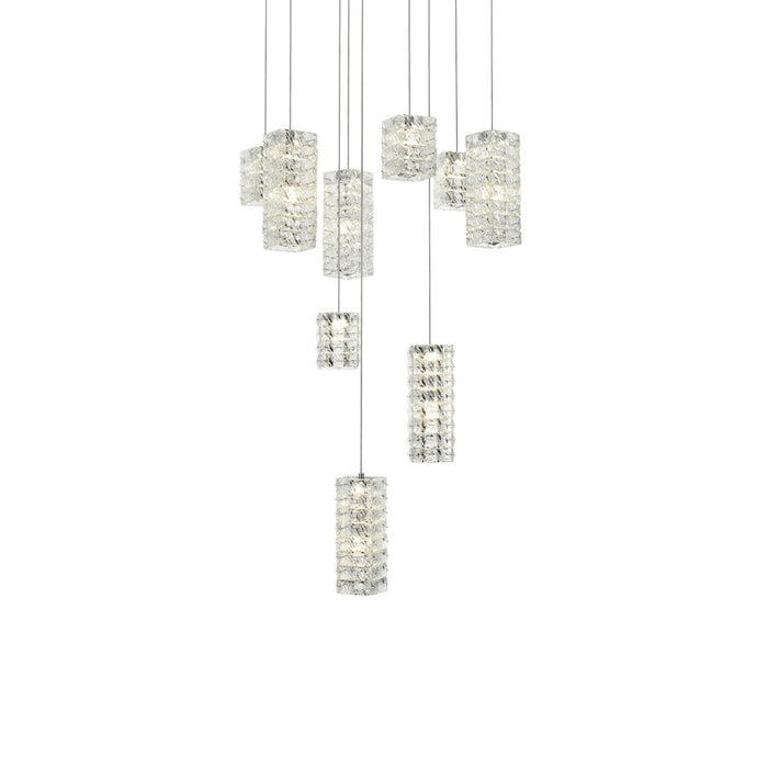 Elegant Lighting Aston 24" LED Pendant, Chrome