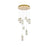 Elegant Lighting Aston 24" LED Pendant, Satin Gold