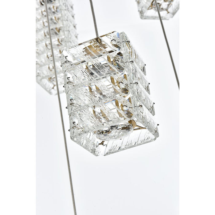 Elegant Lighting Aston 24" LED Pendant, Satin Gold