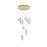 Elegant Lighting Aston 24" LED Pendant, Satin Gold