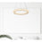 Elegant Lighting Bowen 1 Light 18"L Chandelier, Chrome/Clear