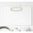 Elegant Lighting Bowen 1 Light 18"L Chandelier, Satin Gold/Clear