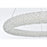 Elegant Lighting Bowen 1 Light 24"L Chandelier, Chrome/Clear