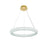 Elegant Lighting Bowen 1 Light 24"L Chandelier, Satin Gold/Clear