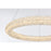 Elegant Lighting Bowen 1 Light 24"L Chandelier, Satin Gold/Clear