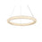 Elegant Lighting Bowen 1 Light 26"L Chandelier, Chrome/Clear