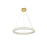 Elegant Lighting Bowen 1 Light 26"L Chandelier, Satin Gold/Clear