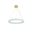 Elegant Lighting Bowen 1 Light 26"L Chandelier, Satin Gold/Clear