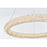 Elegant Lighting Bowen 1 Light 26"L Chandelier, Satin Gold/Clear